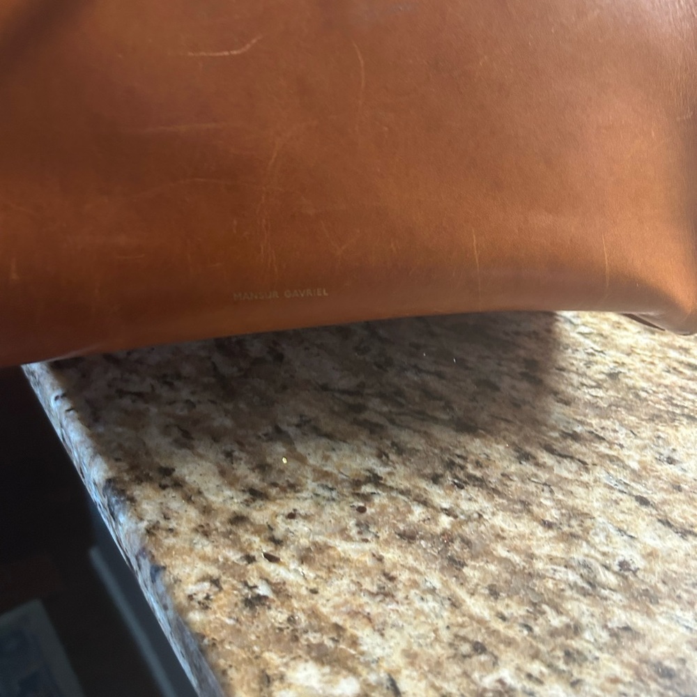 Mansur Gavriel Brown Leather Bag